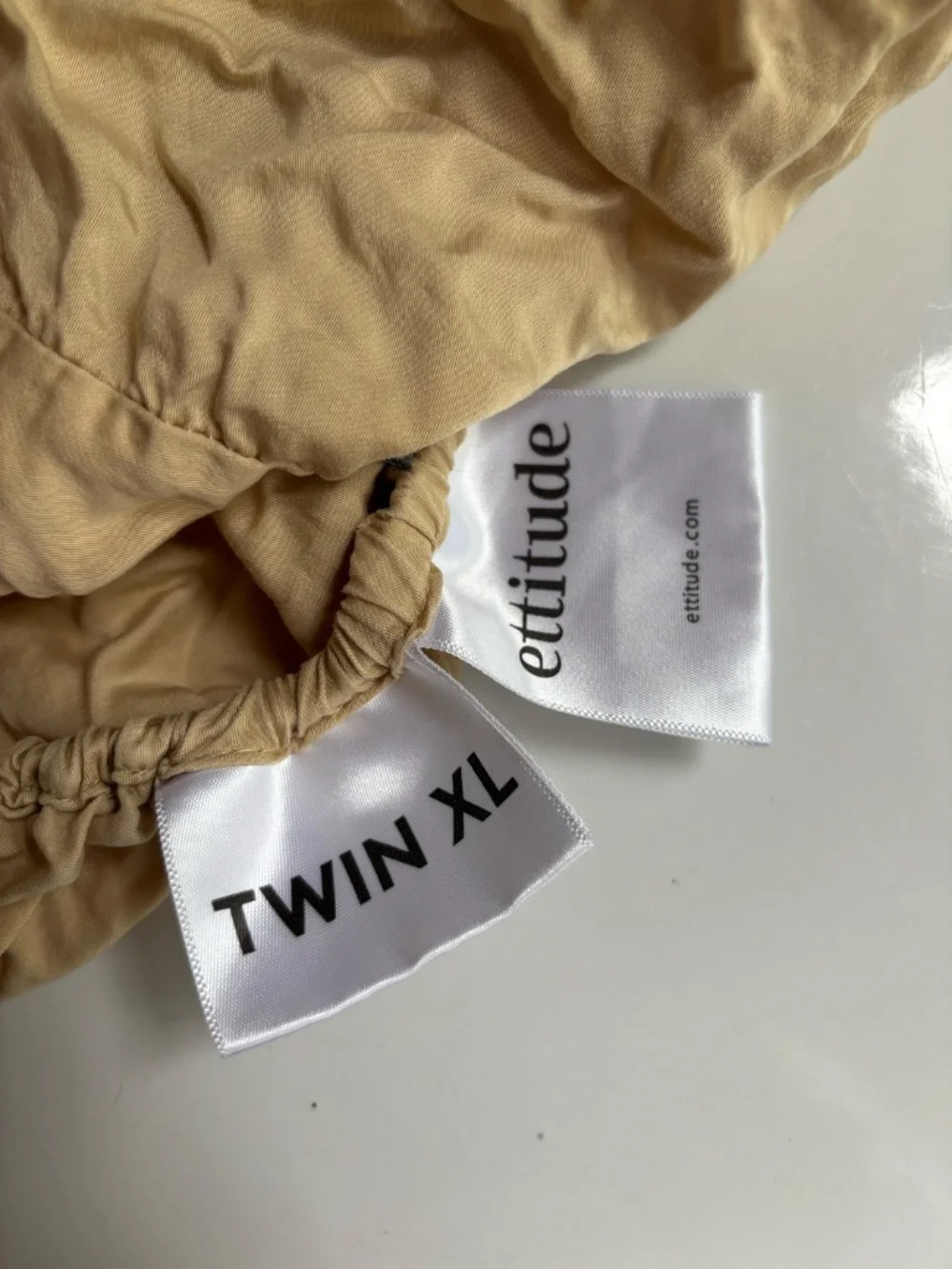 Bamboo fitted sheeting gold color -  Twin XL